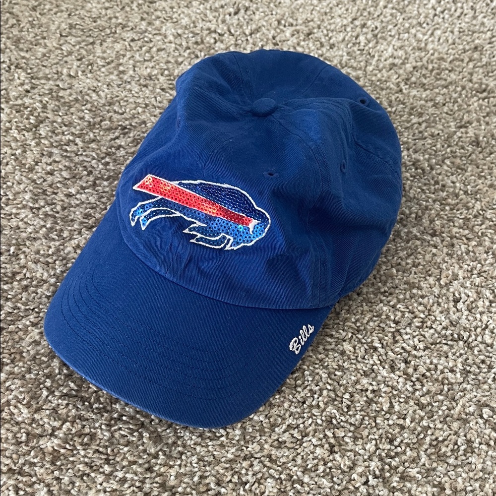 OTS Buffalo Bills Unstructured Sequin Logo Adjustable Women’s Hat